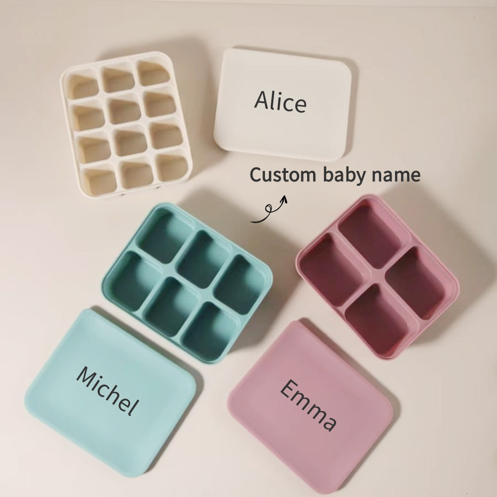 Baby Food Tray - Personalized Baby Food Freezer Tray with