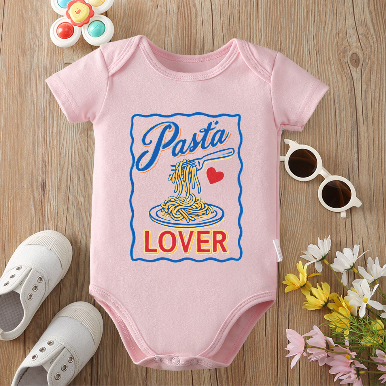 Baby Food Intake - 100% Cotton Onesie Summer Food I