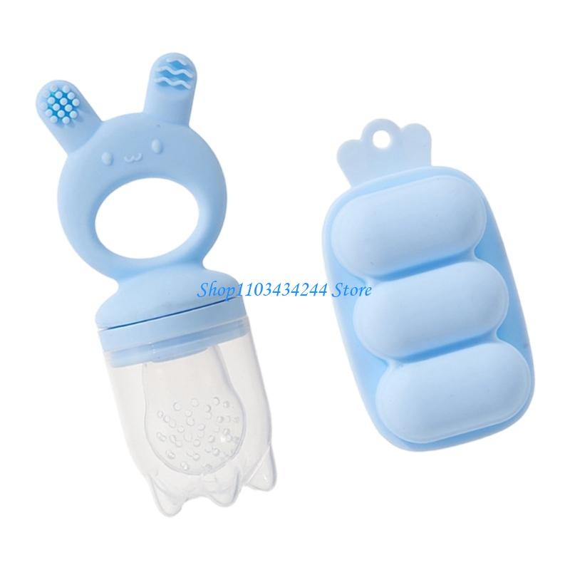 Baby Food Tray - Silicone Baby Teether Feeder with Freezer