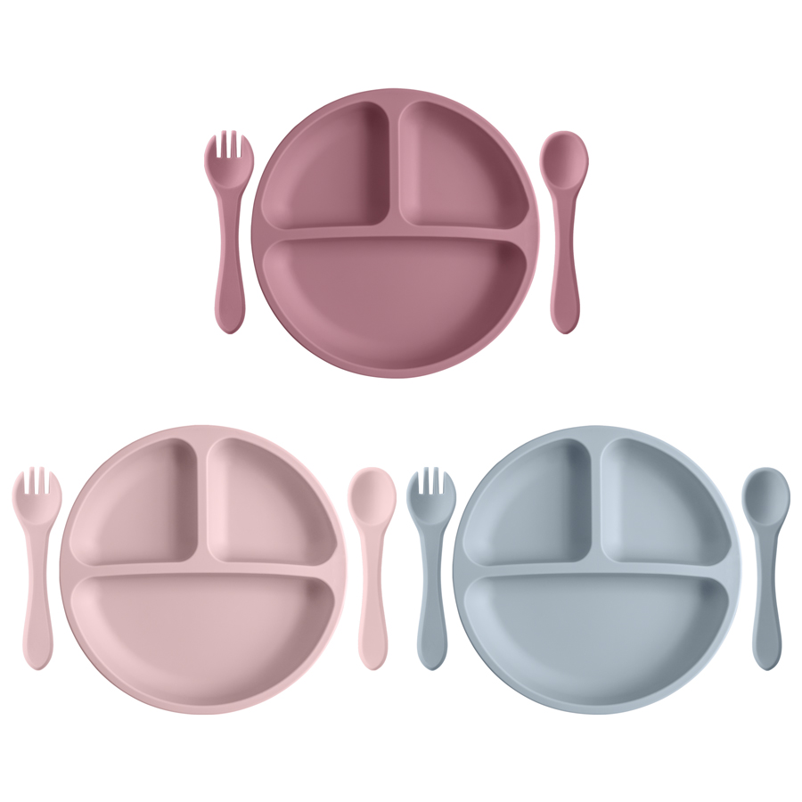 Baby Food Tray - 3PCS Children's Tableware Set Baby Eating