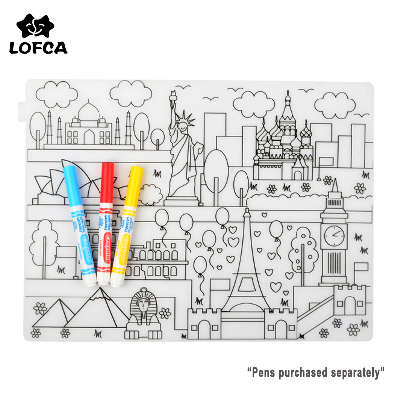 Baby Food Tray - Silicone Baby Placemat 1pc Baby Tableware