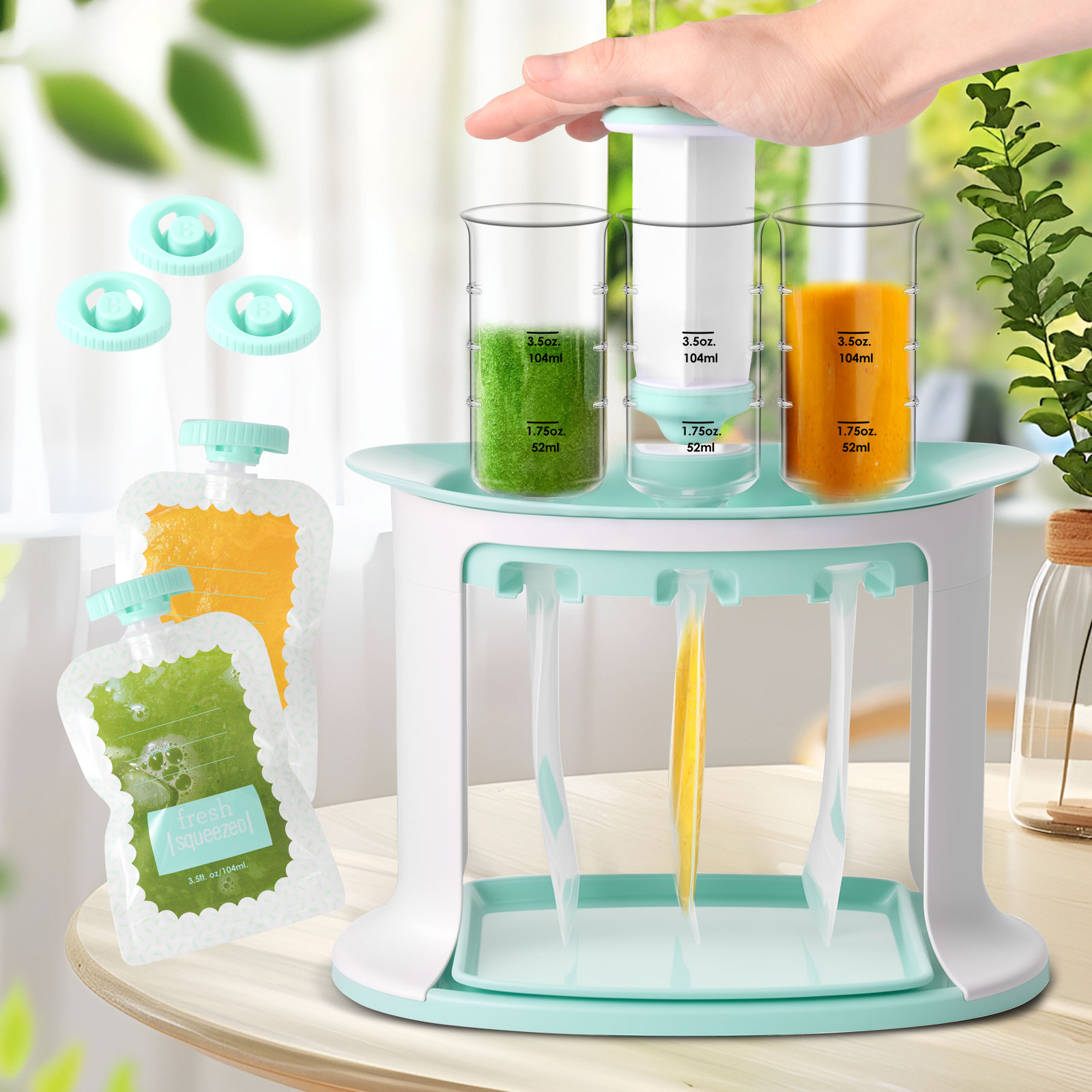 Squeeze Station for Baby Reusa - Baby Food Pouches 1 Year Old recension och pris