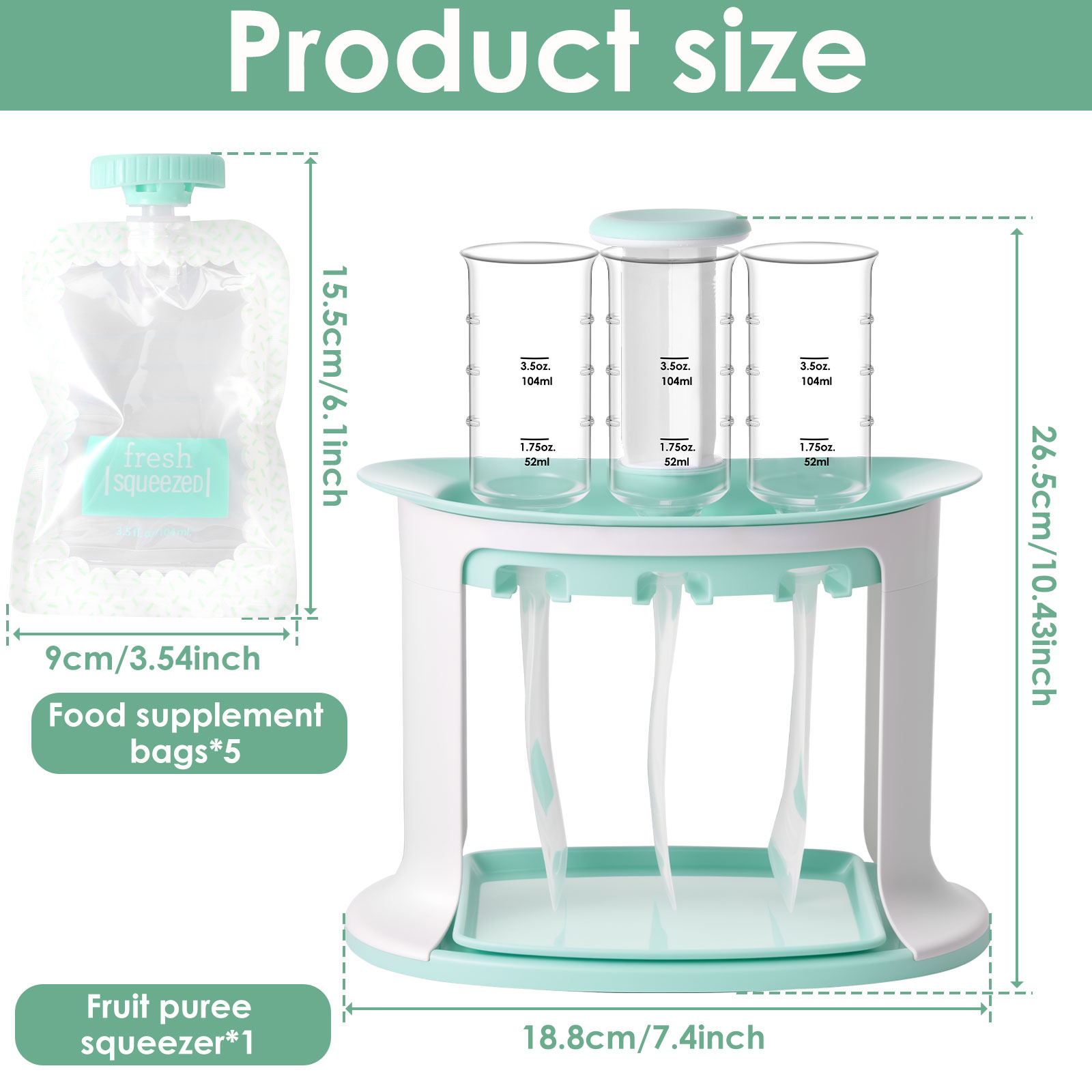 Squeeze Station for Baby Reusa - Baby Food Pouches 1 Year Old recension och pris