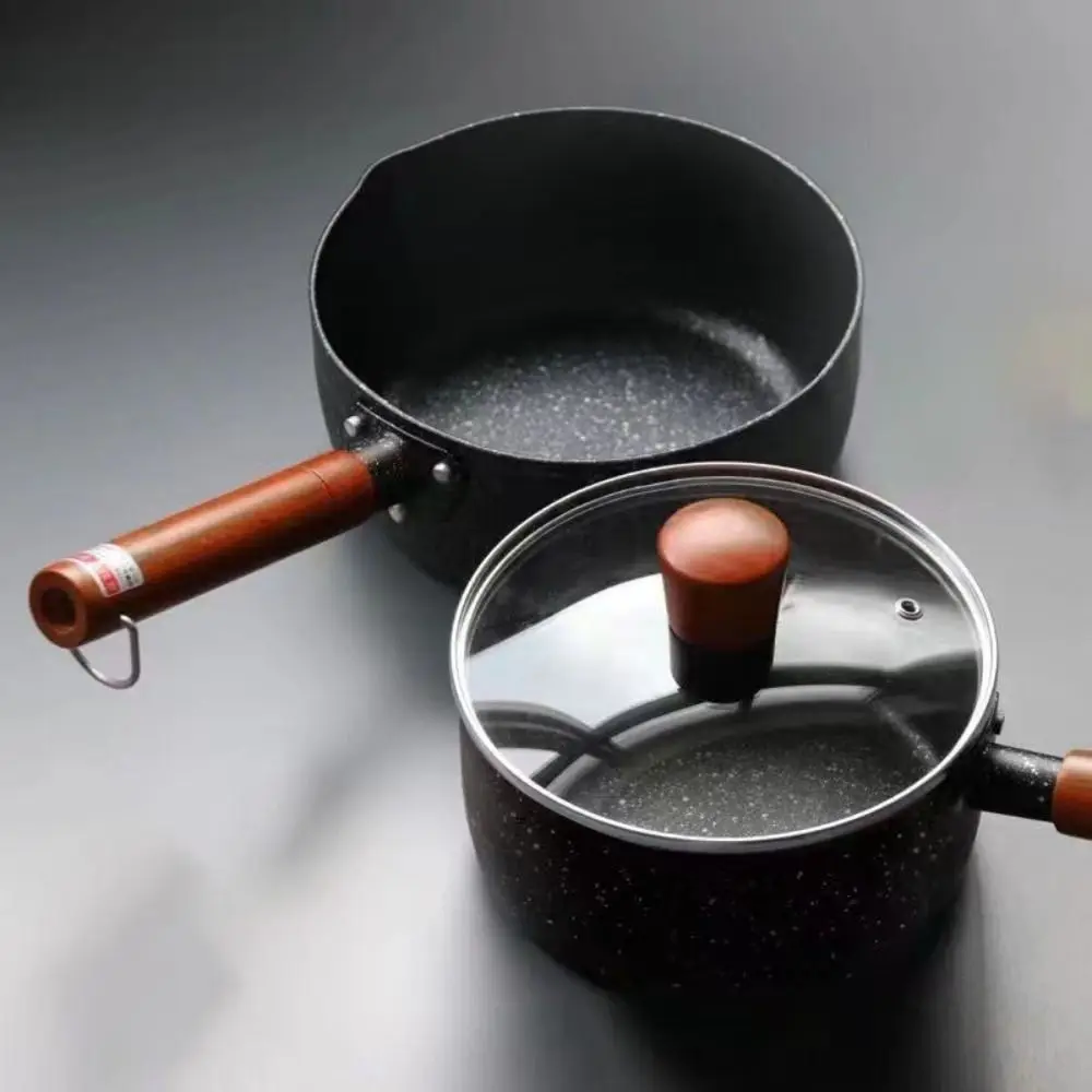 Non-Stick Milk Pot Wood Handle - Baby Food Japanese recension och pris