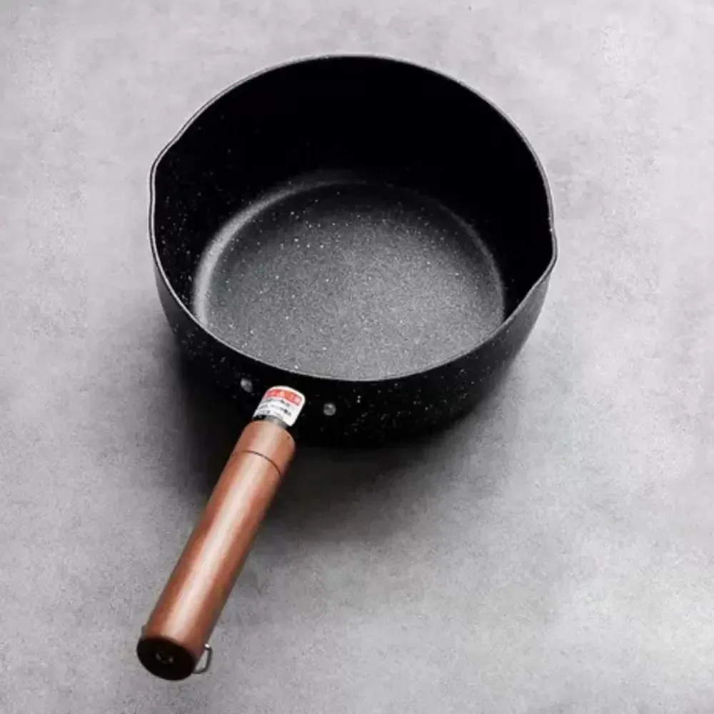 Non-Stick Milk Pot Wood Handle - Baby Food Japanese recension och pris