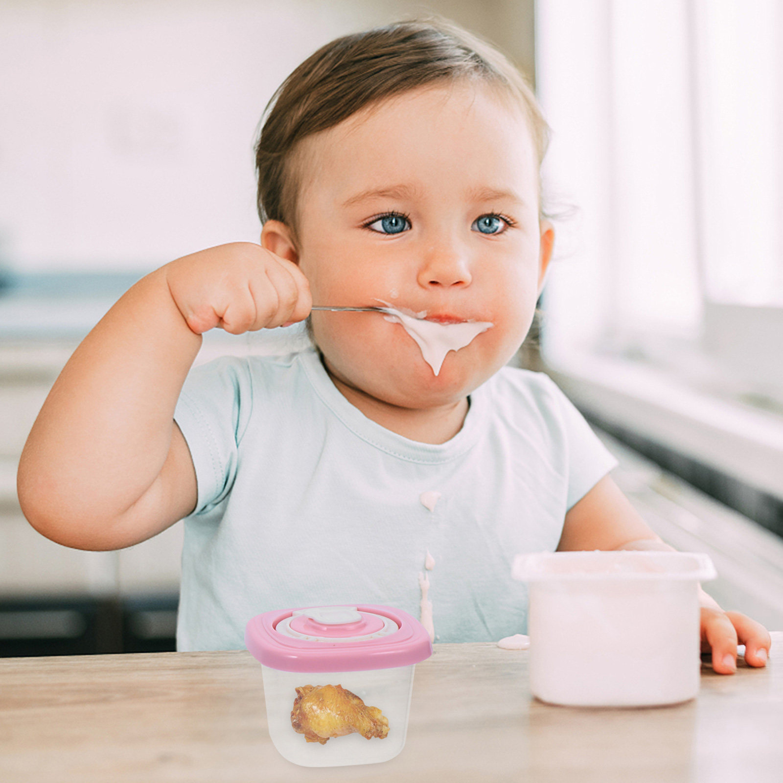 1Set Baby Food Storage Box Blo - Baby Food Tray recension och pris