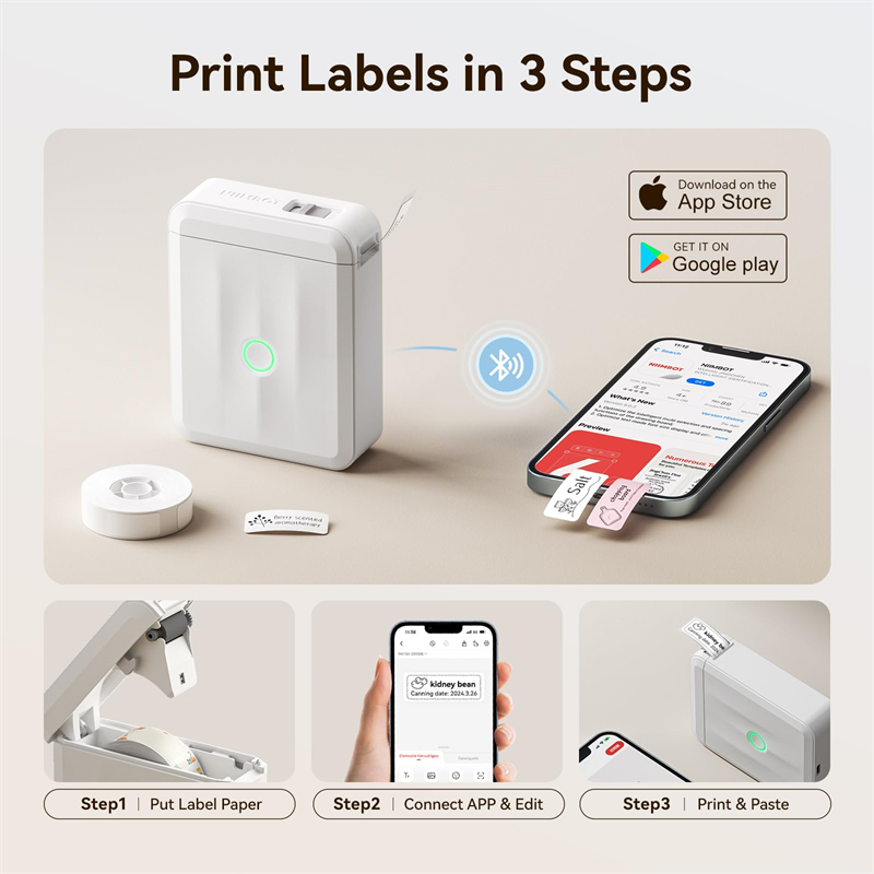 NIIMBOT D110 Thermal Label Pri - Baby Food Label recension och pris