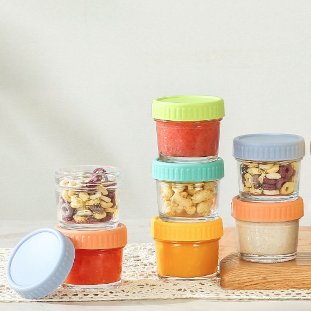 6pcs Mason Jar Glass Baby Food - Baby Food Glass Jar recension och pris