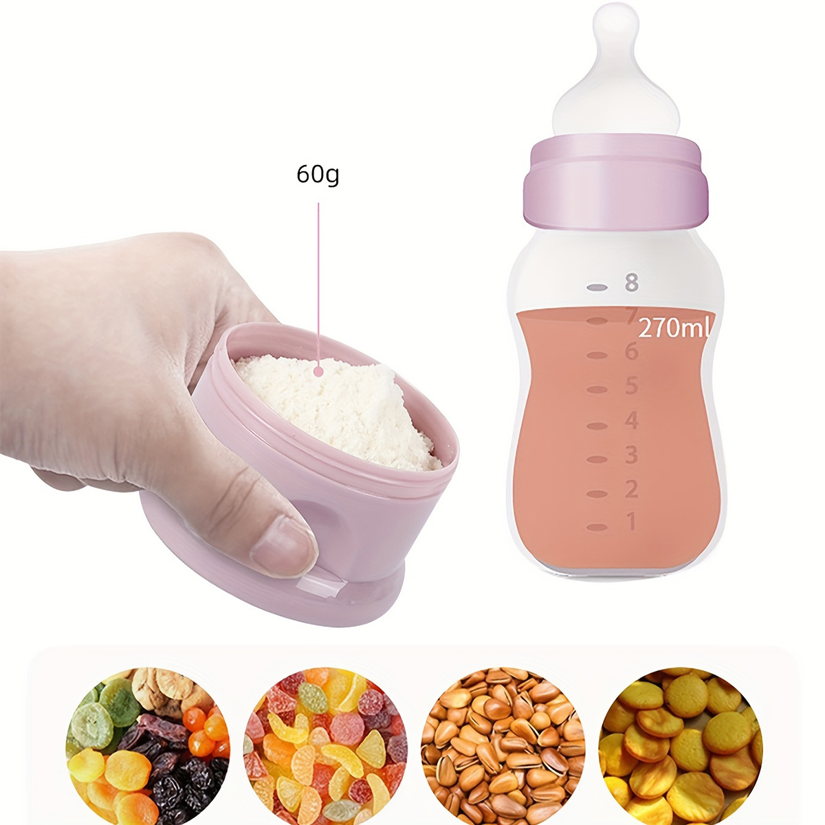Large Capacity Baby Milk Powde - Baby Food Glass Jar recension och pris