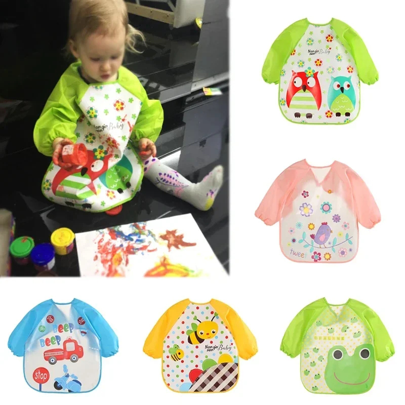Waterproof Eating Smock Infant - Baby Food Apron recension och pris