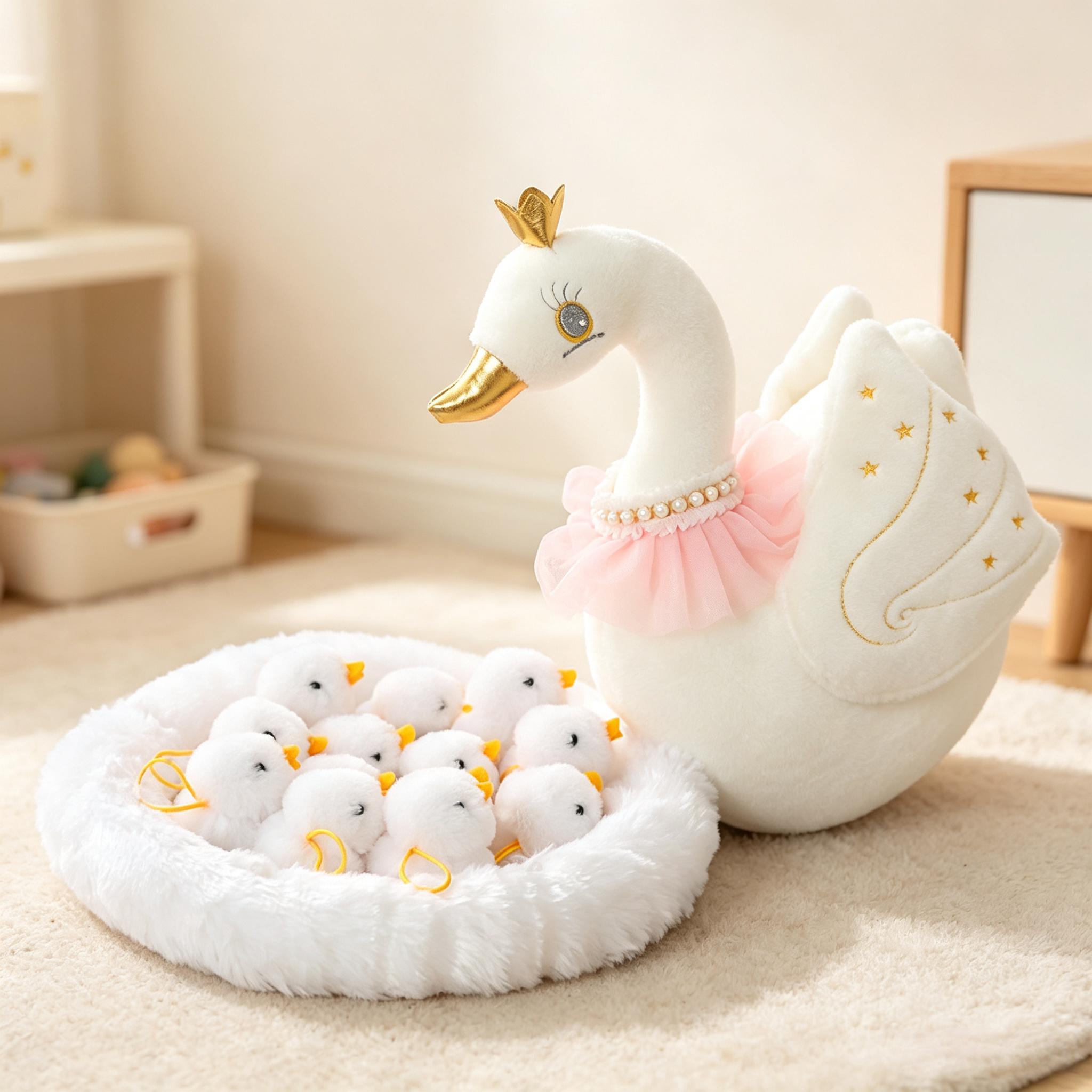 Kawaii Simulated Swan Family P - Baby Food Nestum recension och pris
