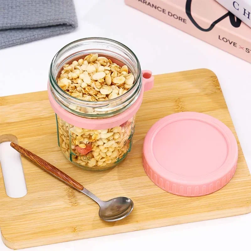 Portable Cereal Breakfast Cups - Baby Food Glass Jar recension och pris