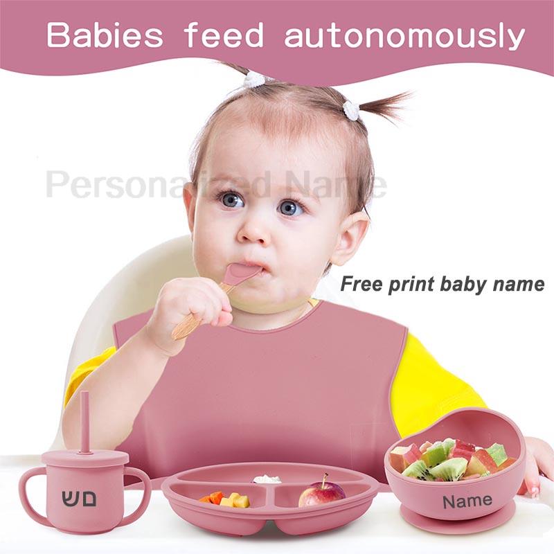 6Pcs Baby Feeding Set Free Per - Baby Food Tray recension och pris