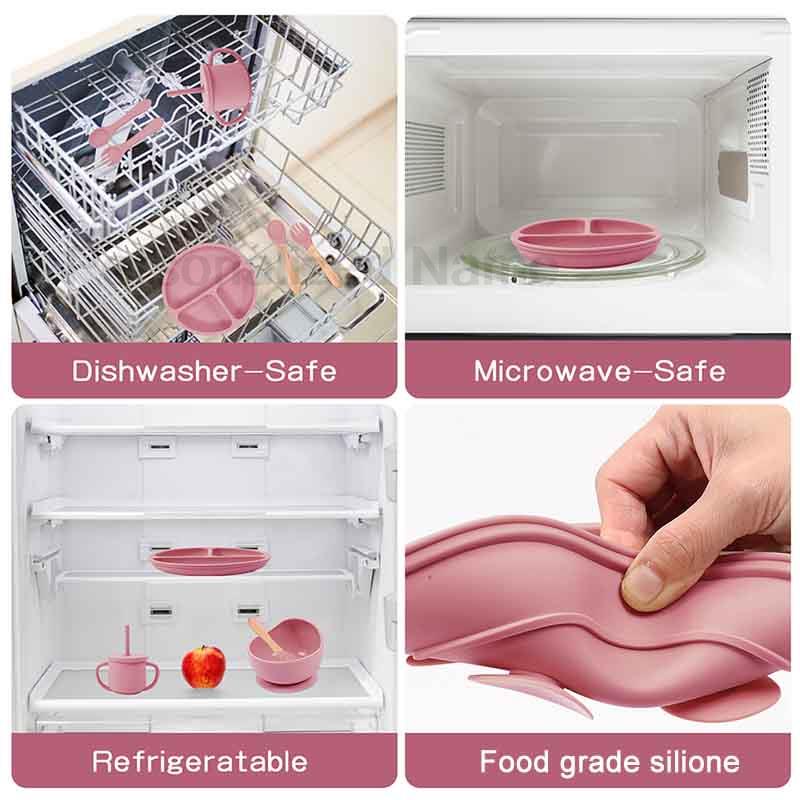 6Pcs Baby Feeding Set Free Per - Baby Food Tray recension och pris