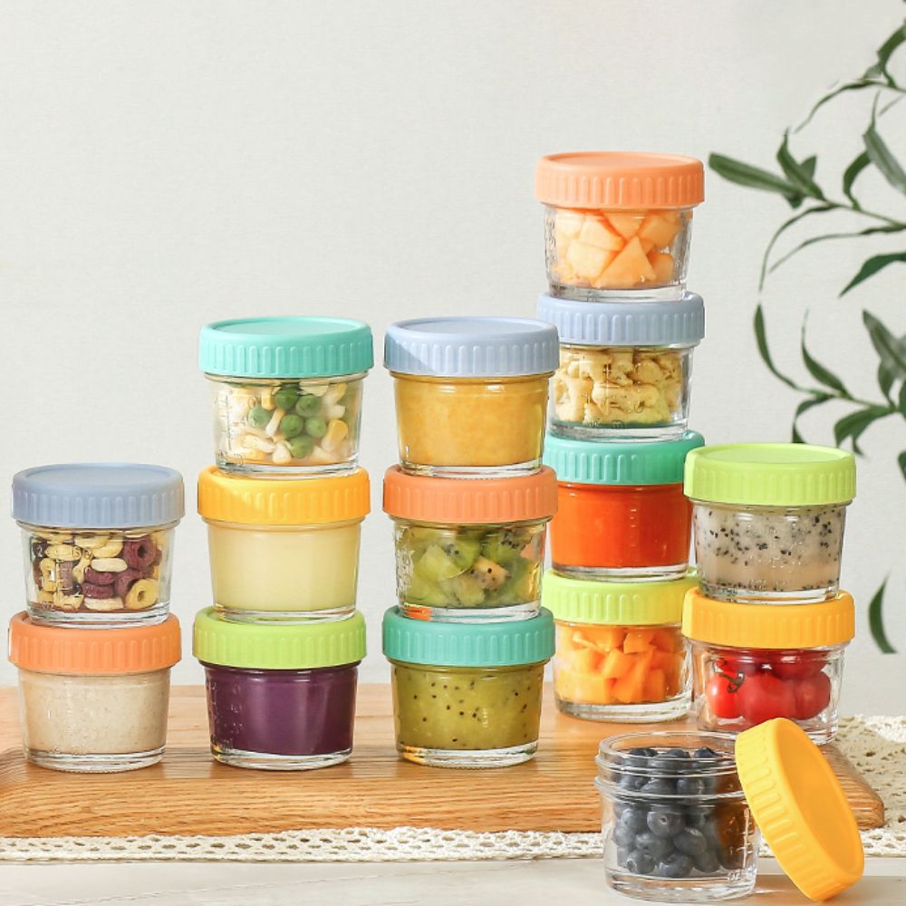 6pcs Glass Baby Food Jar Reusa - Baby Food Glass Jar recension och pris