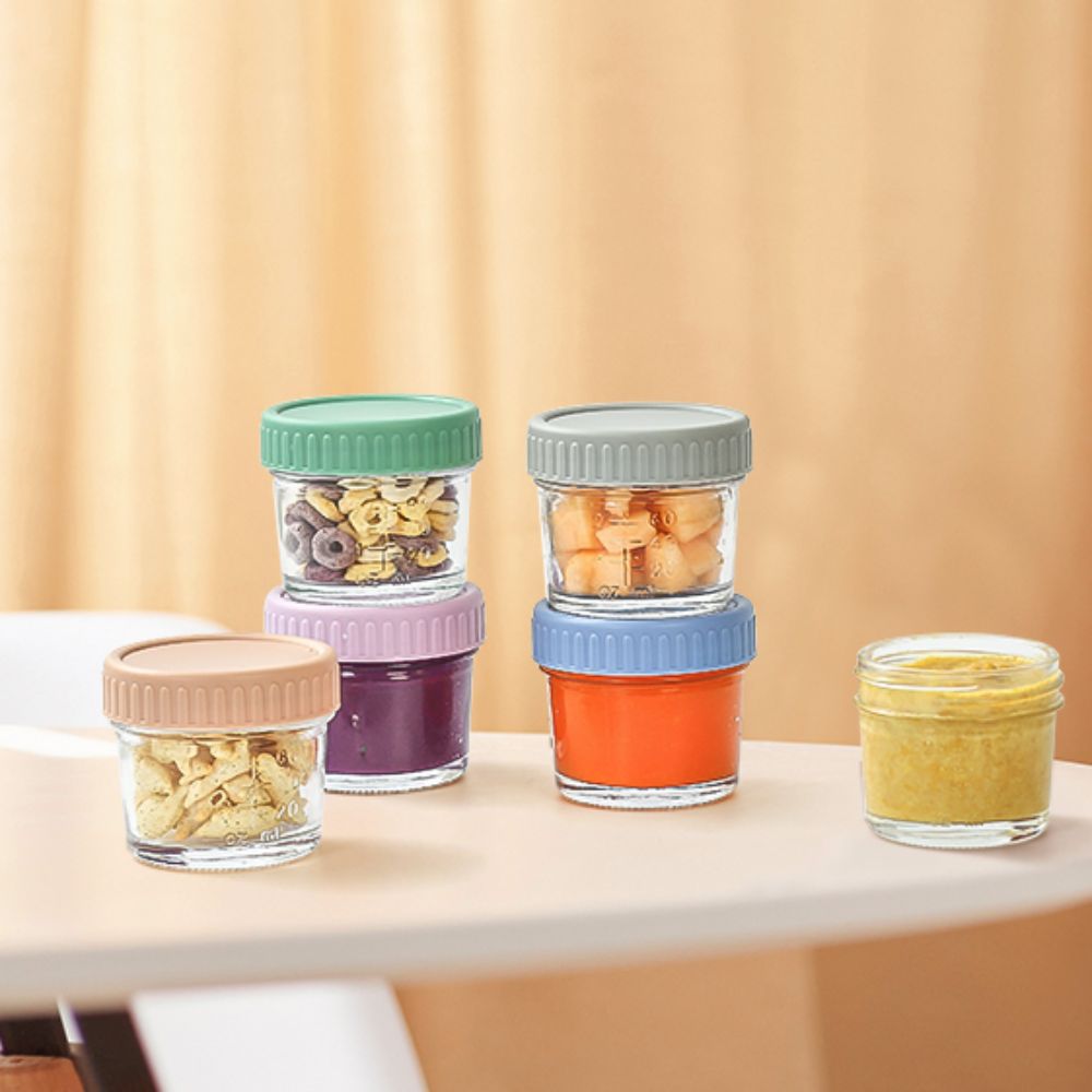 6pcs Glass Baby Food Jar Reusa - Baby Food Glass Jar recension och pris