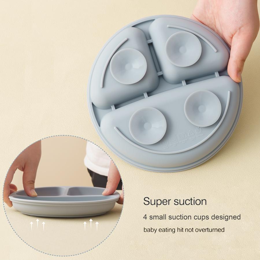 5Pcs Baby Silicone Feeding Set - Baby Food Tray recension och pris
