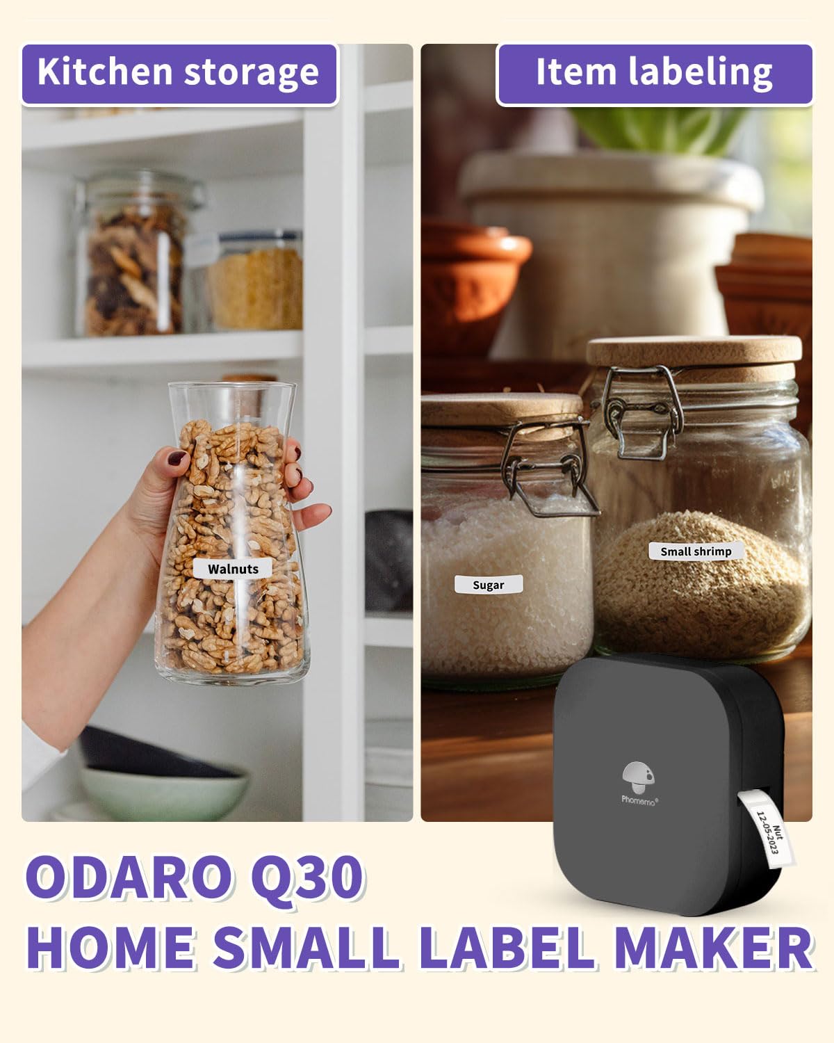 Phomemo Q30 Thermal Label Prin - Baby Food Label recension och pris