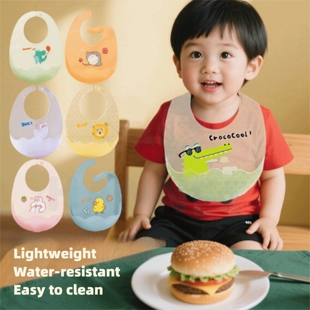 Cute Waterproof Baby Bibs Sili - Baby Food Apron recension och pris