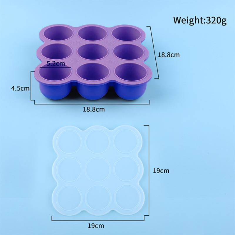 Baby Food Silicone Container 9 - Baby Food Tray recension och pris