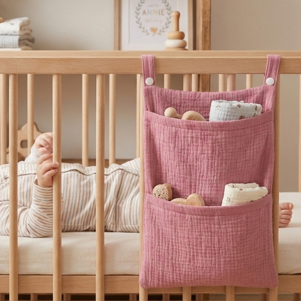 Pure Cotton Baby Crib Hanging  - Baby Puree Pouch recension och pris