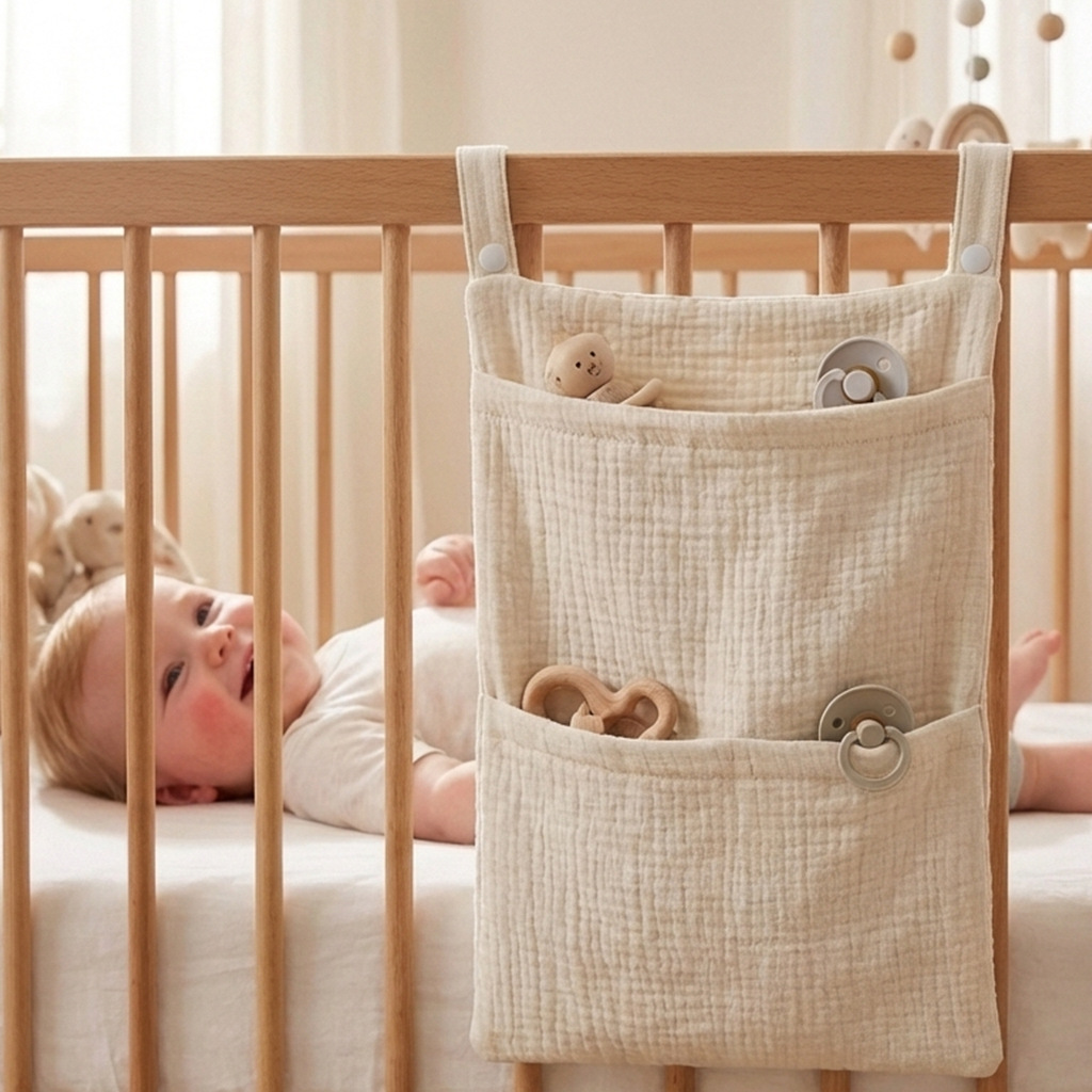 Pure Cotton Baby Crib Hanging  - Baby Puree Pouch recension och pris