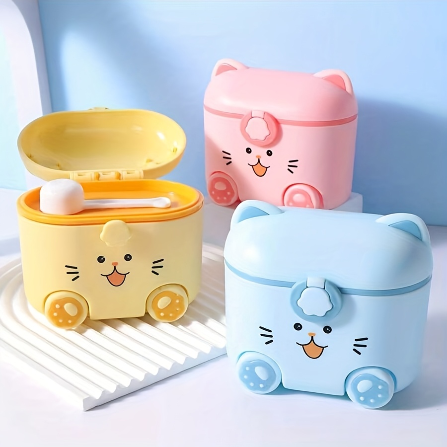Cute Cat Milk Powder Container - Baby Food Glass Jar recension och pris