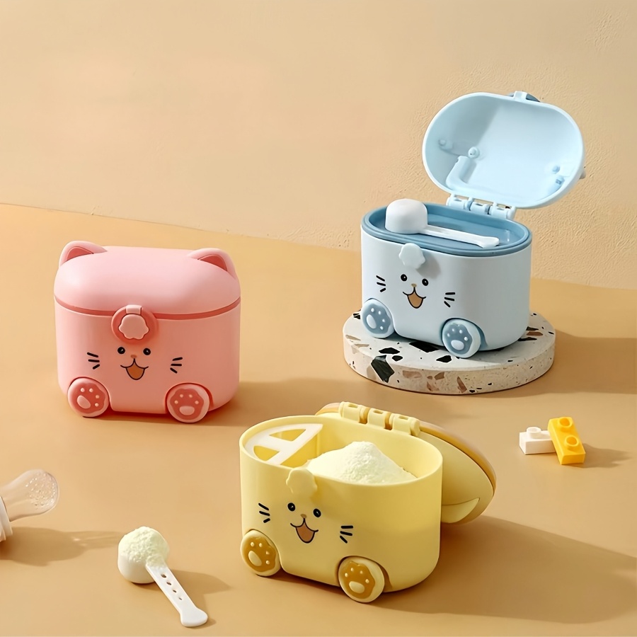 Cute Cat Milk Powder Container - Baby Food Glass Jar recension och pris