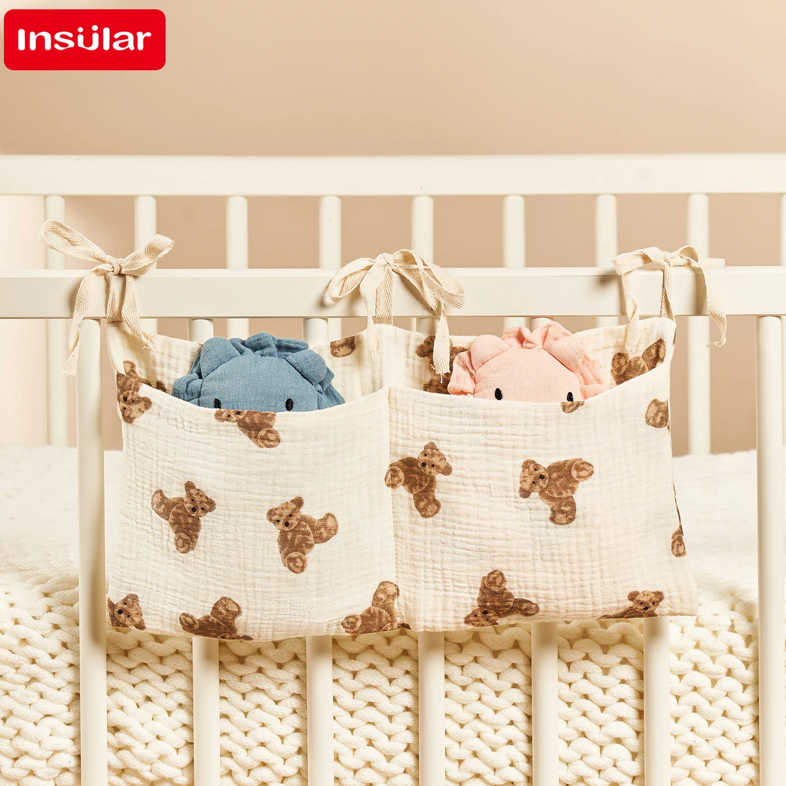 Baby Crib Organizer Cot Caddy  - Baby Puree Pouch recension och pris