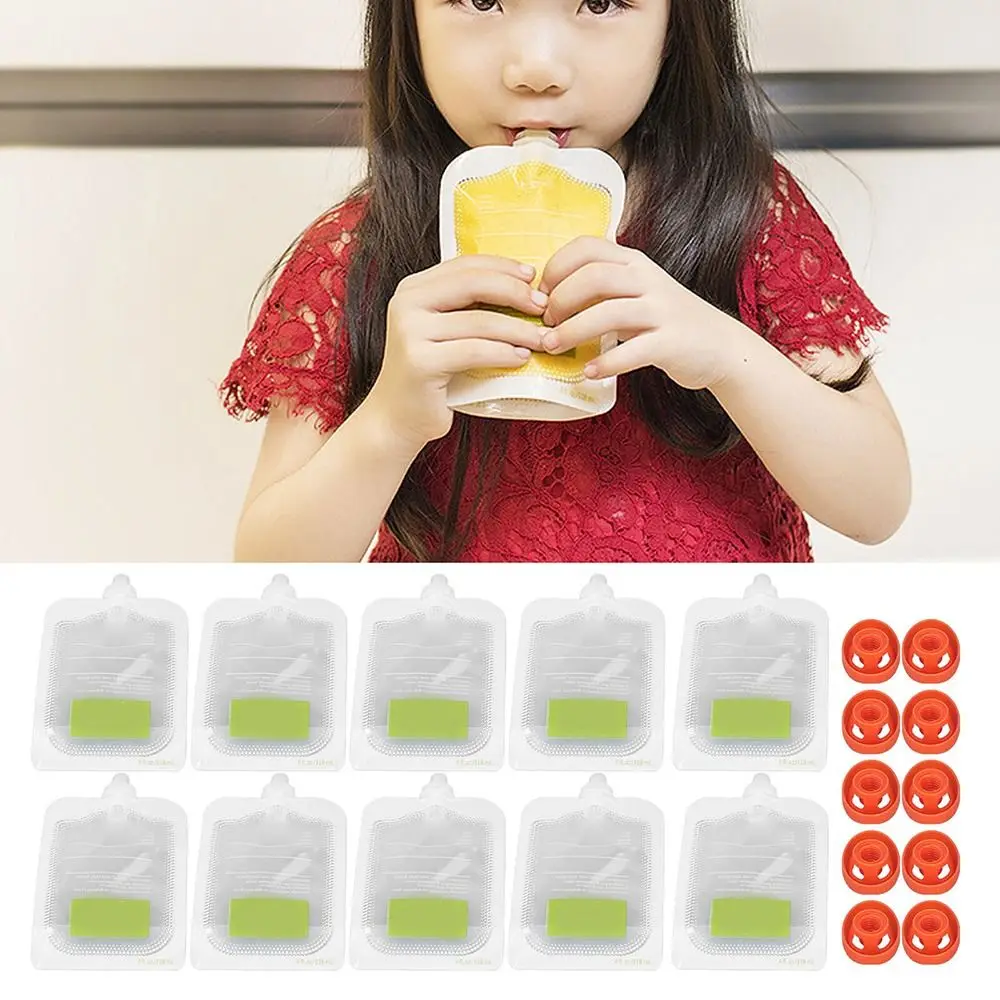 10Pcs Reusable Complementary F - Baby Food Pouches 1 Year Old recension och pris